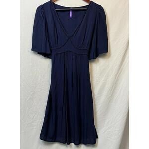 Seraphine Ester Navy Blue Jersey Maternity & Nursing Maxi Dress 6